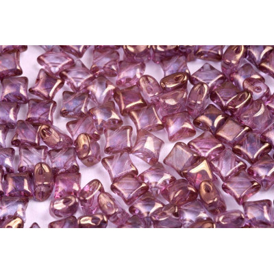 WIBEDUO 8x8 mm N. 4 CRYSTAL DARK BRONZE