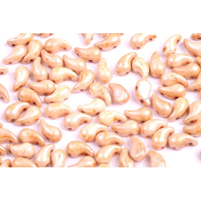 Zoliduo Left 5x8mm N. 30 WHITE ALABASTER PICASSO HONEY