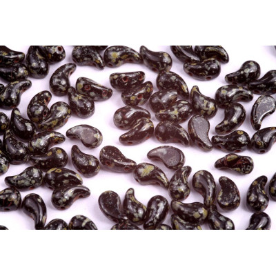 Zoliduo Left 5x8mm N. 39 BLACK OPAQUE TRAVERTINE