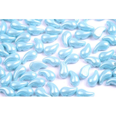 Zoliduo Left 5x8mm N. 51 TURQUOISE WHITE LUSTER