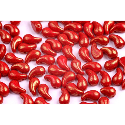 Zoliduo Left 5x8mm N. 52 OPAQUE CORAL RED  TERRACOTTA