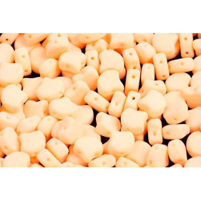 Matubo Ginko 2-Hole Beads 7.5mm - Bondeli Mat Orange