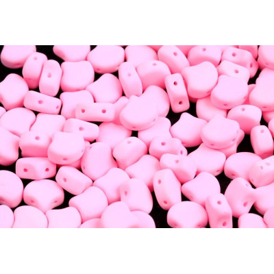 Matubo Ginko 2-Hole Beads - Bondeli Mat Pink 7.5mm