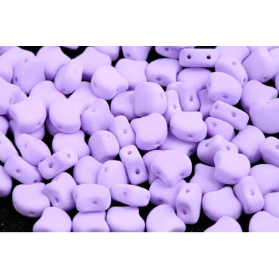 Matubo Ginko Beads 7.5mm Bondeli Mat Violet | Czech Glass Two-Hole