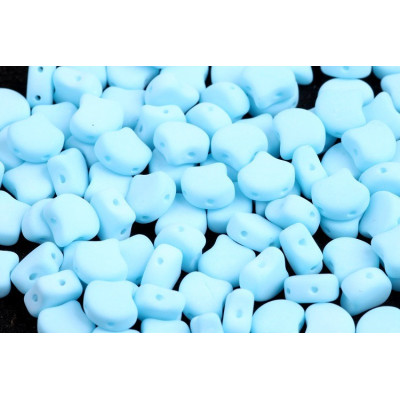 Matubo Ginko Beads 7.5mm Bondeli Mat Sky Blue | 2-Hole Czech Glass