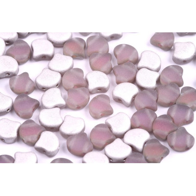 Matubo Ginko 7.5mm Beads - Backlit Spectrum Mat Czech Glass