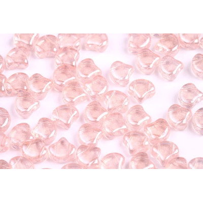 Matubo Ginko Beads 7.5mm Rosaline White Luster - Czech Glass