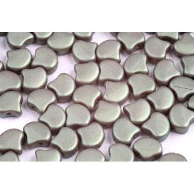 Matubo Ginko 7.5mm Sage Green - Czech Glass Two-Hole Beads