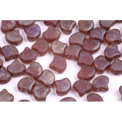 Matubo Ginko Beads Amethyst Rembrandt Matte 7.5mm - Czech Glass