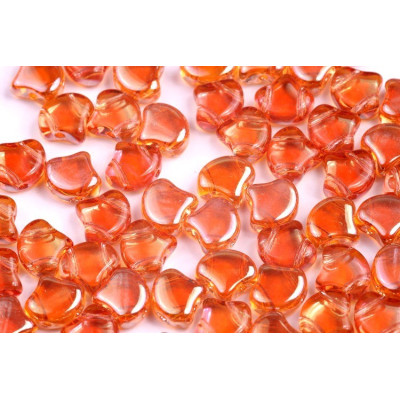 Matubo Ginko Beads 7.5mm - Rosaline Apricot Medium Czech Glass