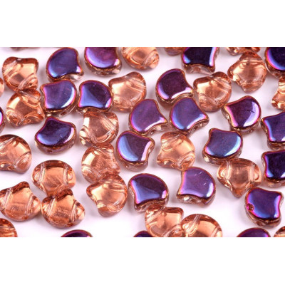 Matubo Ginko Beads 7.5mm - Rosaline Sliperit Czech Glass