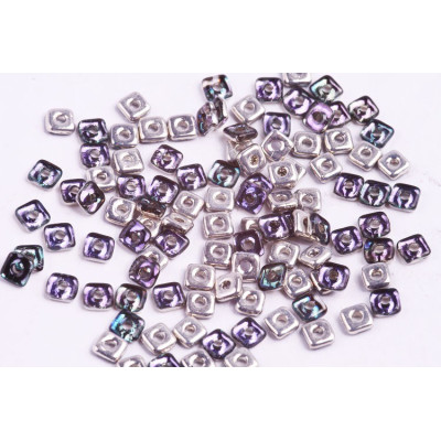 Quad Bead N. 5 CRYSTAL HELIOTROPE