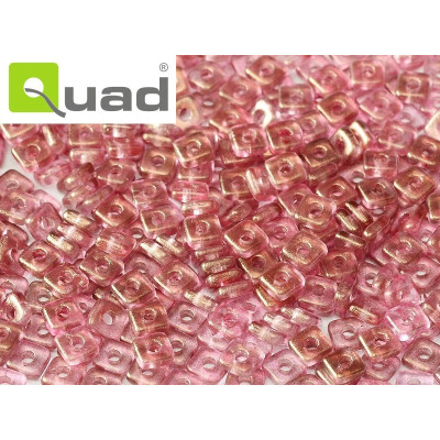 Quad Bead  N. 11 Crystal GT Persian Pink
