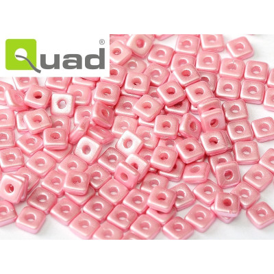 Quad Bead  N. 22 Alabaster Pastel Pink