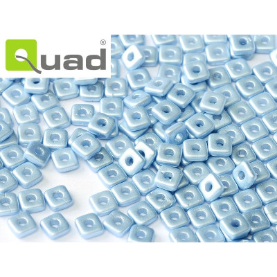 Quad Bead N. 26 Alabaster Lt.Sapphire