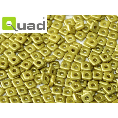 Quad Bead N. 29 Alabaster Pastel Lime