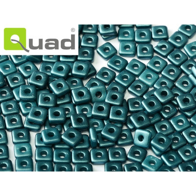 Quad Bead N. 34 Alabaster Pastel Petrol