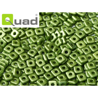 Quad Bead N. 35 Alabaster Pastel Olivine