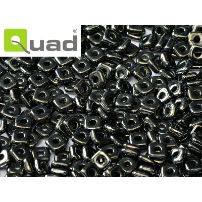 Quad Bead N. 39 Jet Hematite