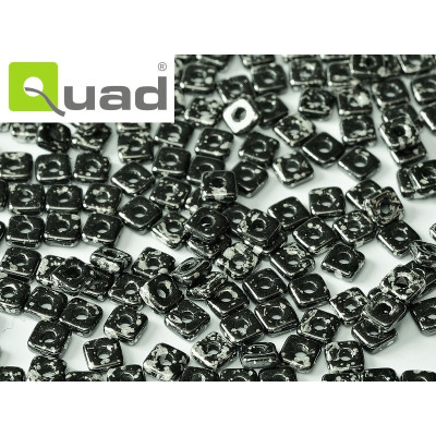 Quad Bead N. 41 Jet Antique Chrome