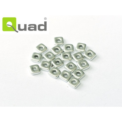 Quad Bead N. 45 Aluminium Silver