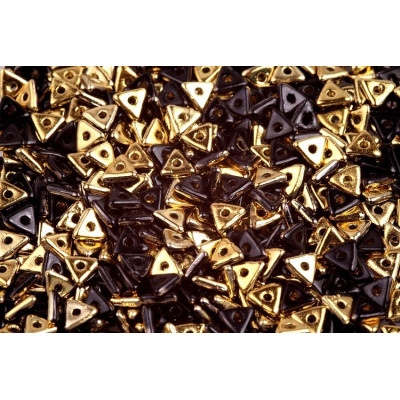 Tri Bead N. 25 Jet Amber