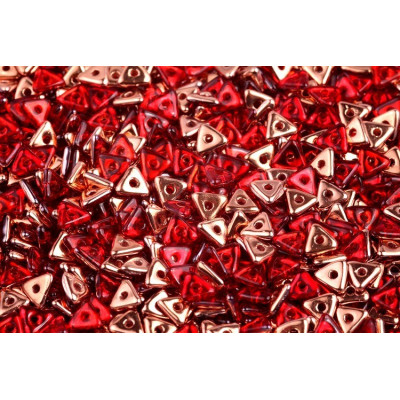 Tri Bead N. 37 Red Capri Gold