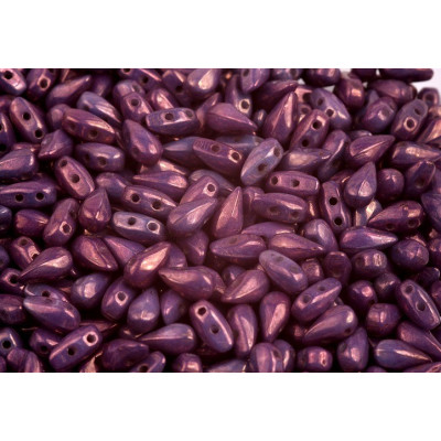 DropDuo 3 x 6 mm N. 41 Chalk White Lila Vega Luster