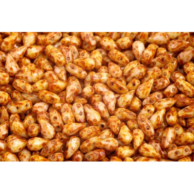 DropDuo 3 x 6 mm N. 46 Chalk White Dark Travertin