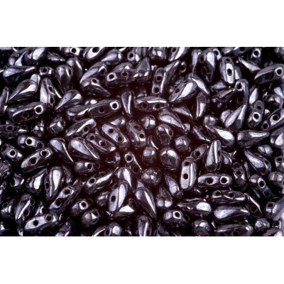 DropDuo 3 x 6 mm N. 48 Jet Hematite