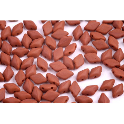 Matubo GemDuo 8x5mm Opaque Chocolate Mat 13600/84110 | Glass Beads