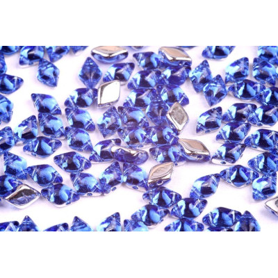 Matubo GemDuo 8x5mm Backlit Sapphire 30060/27002 | Czech Glass Beads