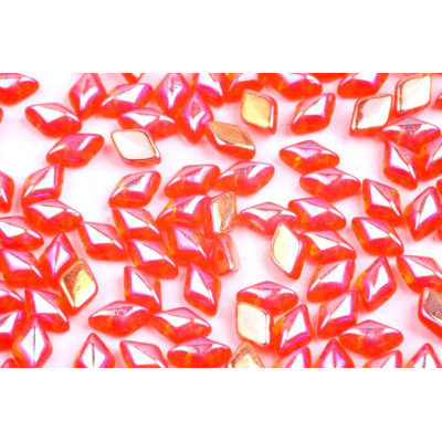 Matubo GemDuo 8x5mm Hyacinth Full AB 90030/28703 | Czech Glass Beads