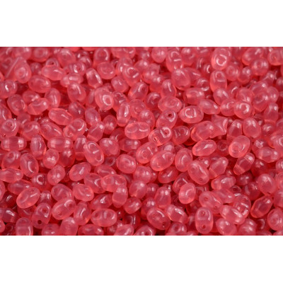 Matubo™ MiniDuo 2x4mm Opal Rose 71010 | Czech Two-Hole Beads