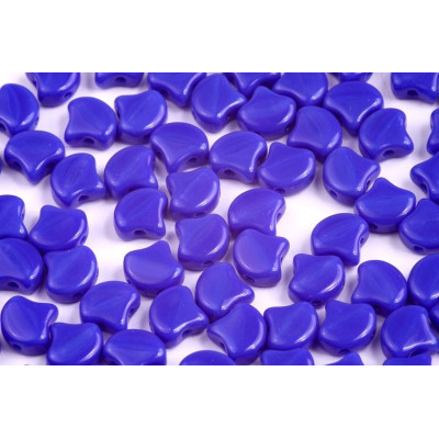 Matubo Ginko Beads Opaque Blue 7.5mm - 2-Hole Czech Glass Beads