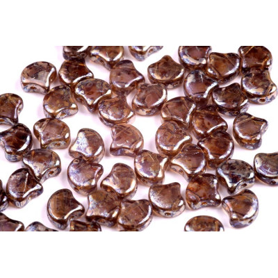 Matubo Ginko Beads Tanzanite Rembrandt 7.5mm - Czech Glass