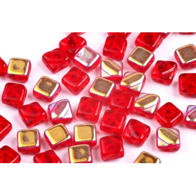 Silky Beads Diagonal N. 34 Red AB