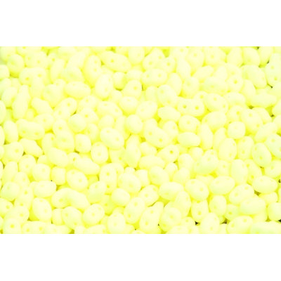 Matubo MiniDuo Bondeli Mat Lemon 02010/92921 2x4mm Czech Glass Beads