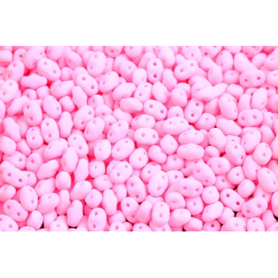 Matubo MiniDuo 2x4mm Bondeli Mat Pink 02010/92923 | Czech Beads