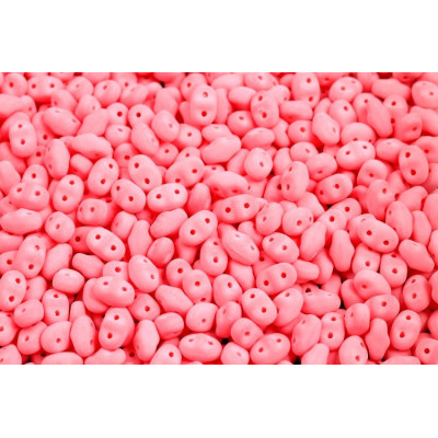 Matubo MiniDuo Coral Matte 02010/92944 | 2x4mm Czech Glass