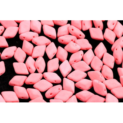 Matubo GemDuo 8x5mm Matte Coral 92944 | Czech Glass 2-Hole Beads