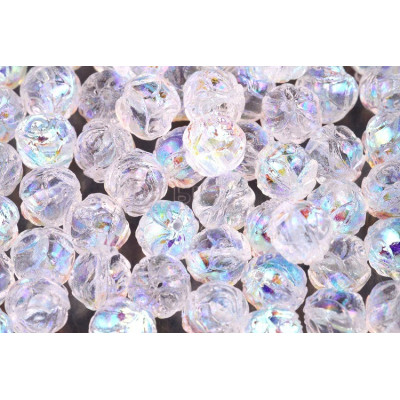 Round bead  Rose N. 1442 CRYSTAL AB