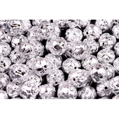 Round bead  Rose N. 1443 CRYSTAL FULL LABRADOR