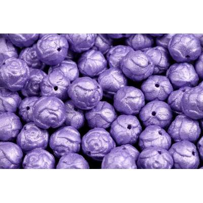 Round bead  Rose N. 1449 PASTEL BORDEAUX