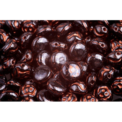 PRECIOSA Candy™ Rose  N. 21 Black Opaque White Lustre Copper Capri Painted