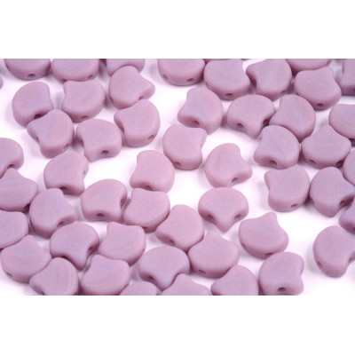 Matubo Ginko 2-Hole Beads 7.5mm Opaque Violet Matte
