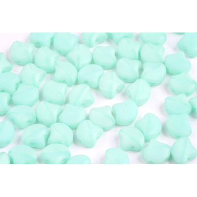 Matubo Ginko Beads 7.5mm Opal Green Aqua Matte | Czech Glass