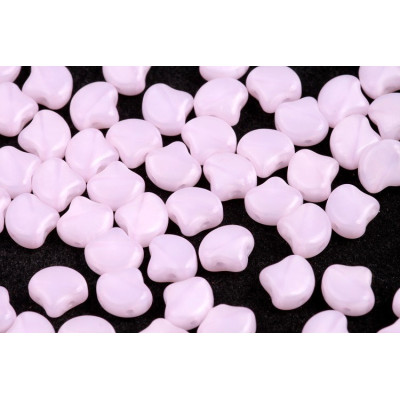 Matubo Ginko Beads 7.5mm Opal Pink - Two-Hole Czech Glass