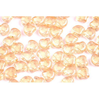 Matubo Ginko Beads 7.5mm Crystal Beige Luster - Two-Hole Beads