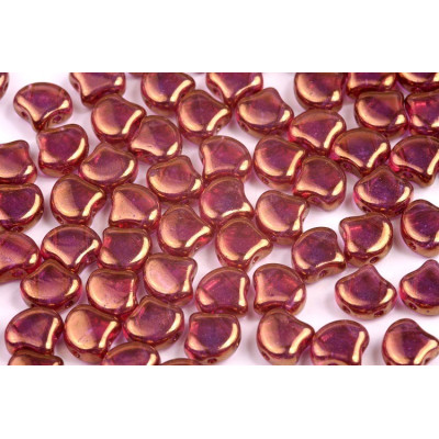 Matubo Ginko Beads 7.5mm Crystal Violet Luster - Two-Hole Beads